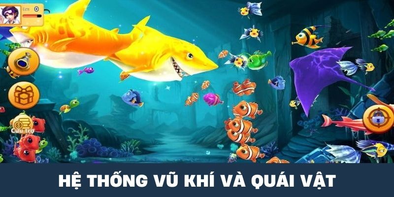 Kho tàng vũ khí đồ sộ của bắn cá ngũ long